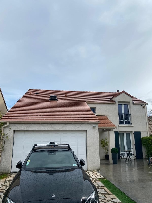 nettoyage tuiles toiture apres