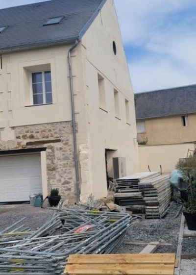 Enduit de façade après