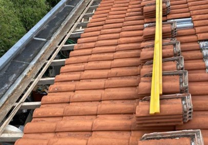 Réparation de toiture en tuiles